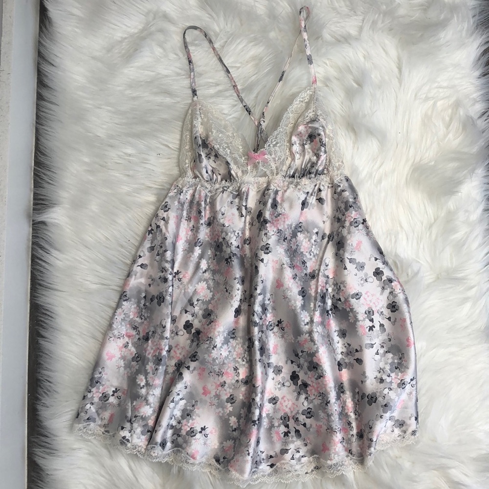 Victoria's Secret Floral & Lace Chemise